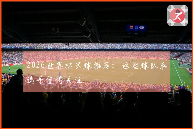 2026世界杯买球推荐：这些球队和选手值得关注